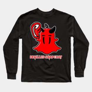 deviled snapchat Long Sleeve T-Shirt